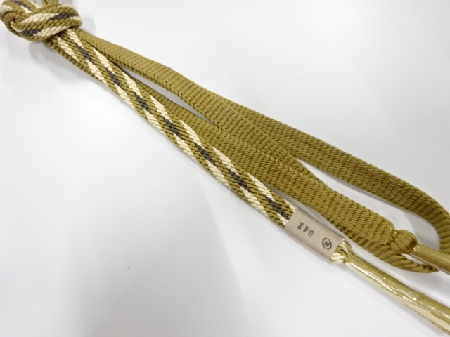 未使用品　正絹　手組帯締め